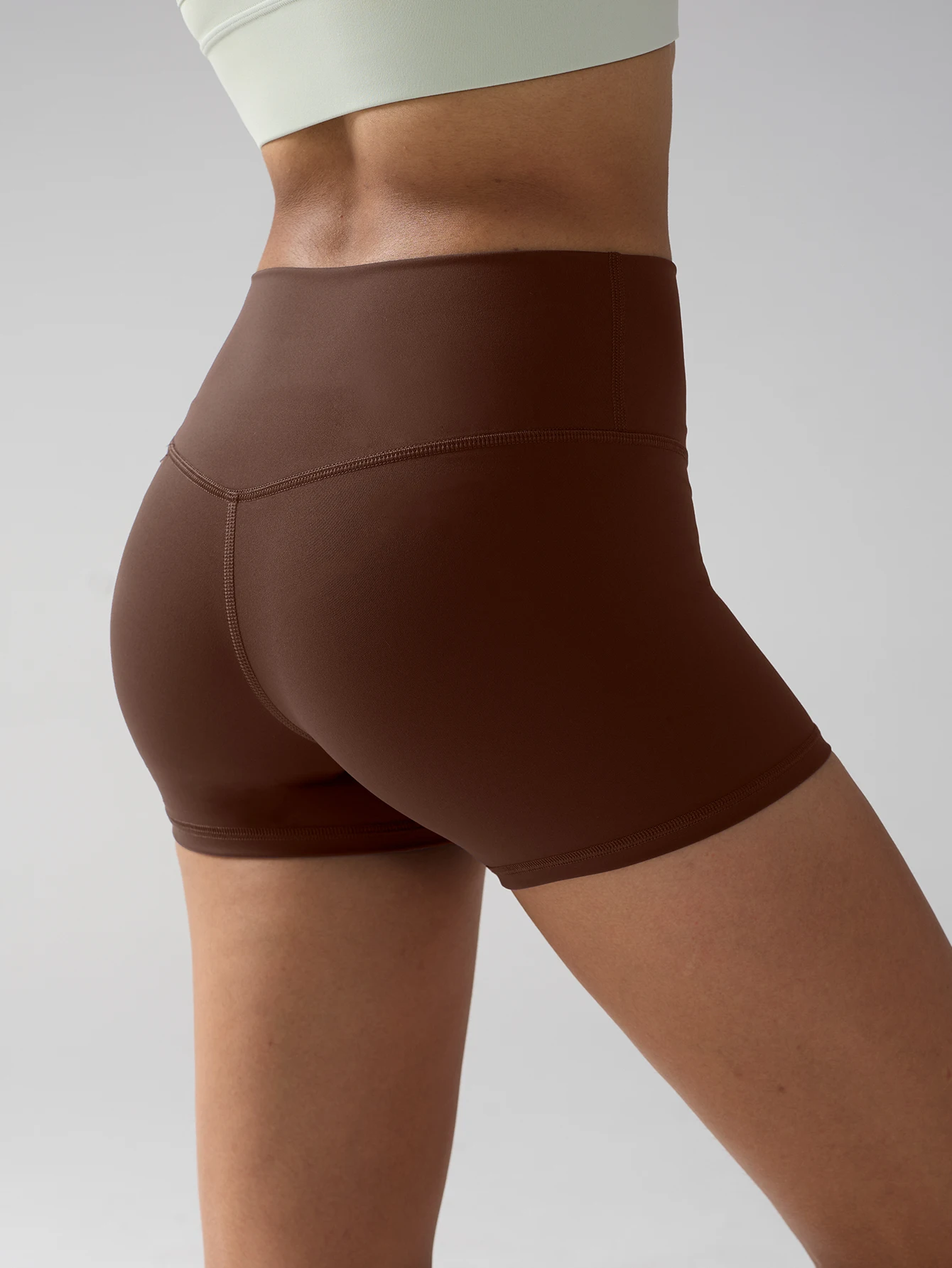 

Solid Color Soft Athletic Cycling High Waist Yoga Short Leg Women Fitness Sports Short Comprehensive Training Jog Squat Proof