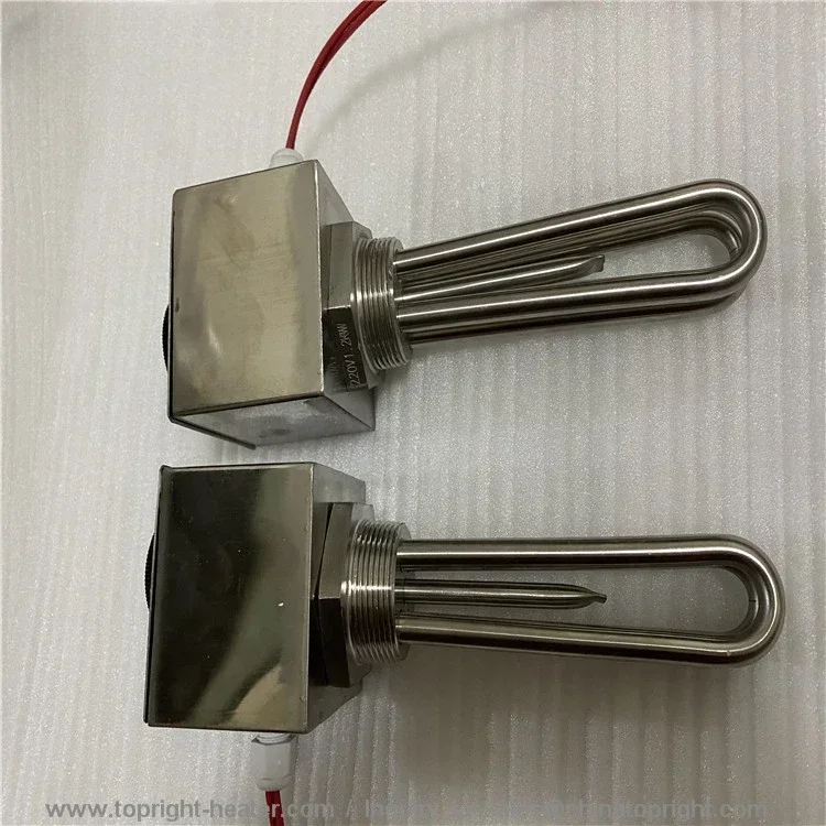 Electric stainless steel water heater rod flange immersion tubular heater for solar water tank Hot sales