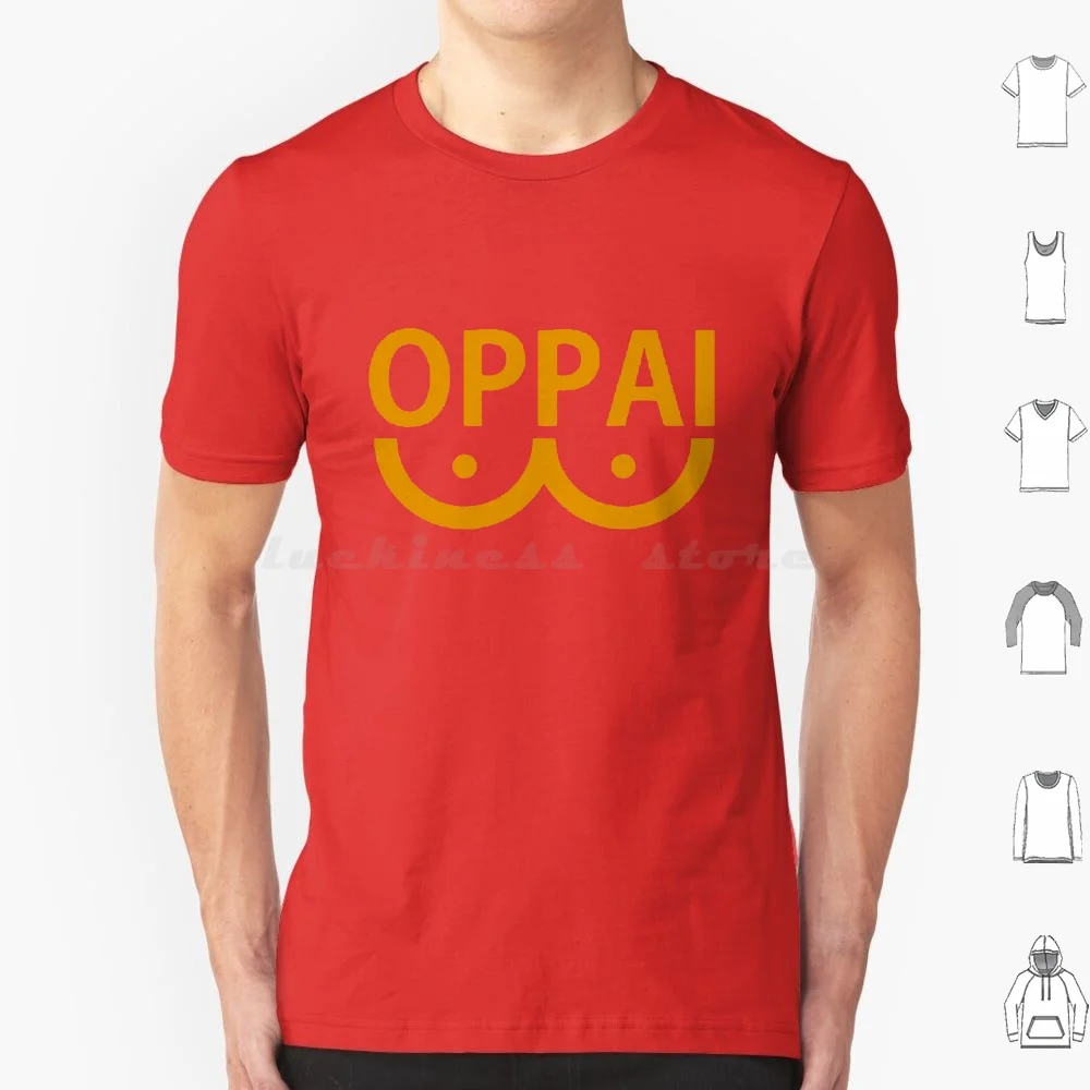 Oppai-Boobs T Shirt 6Xl Cotton Cool Tee Oppai Boobs Tits Chest Nipples Breast Mammaries Mountains Molehills Japanese Man Woman