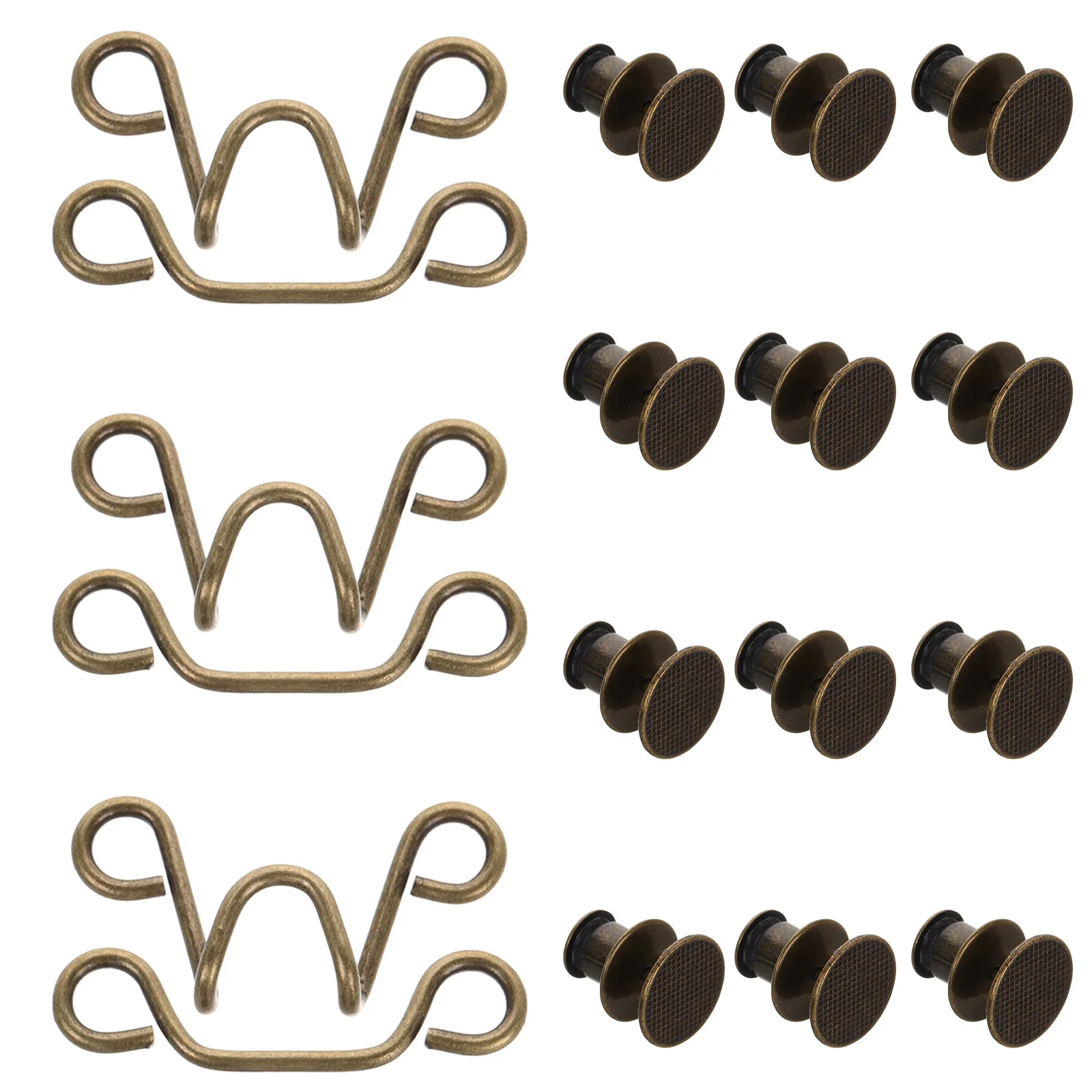 

3Set Waist Buckle Extender for Jeans Adjustable No Sew Pant Waist Tightener Detachable Metal Buckle Clip in Black Silver Copper