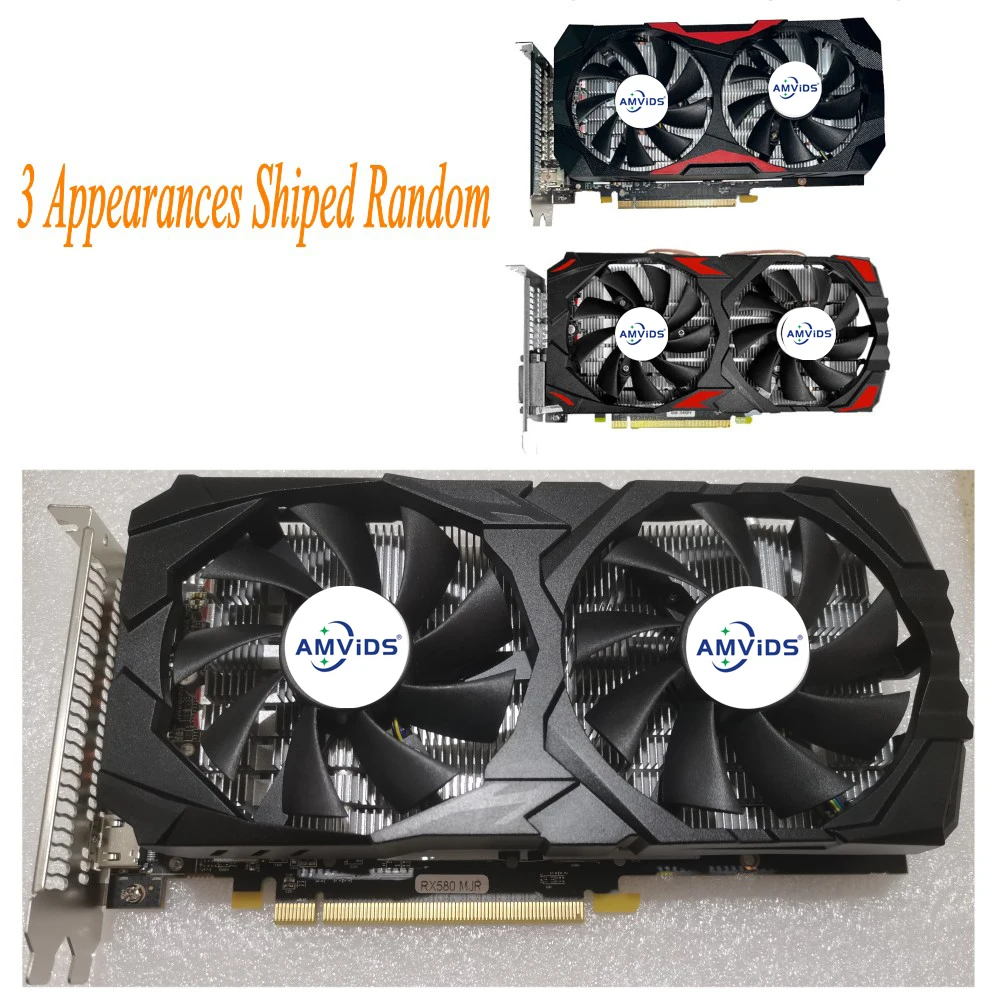 Imagem -06 - Placa Gráfica Amd rx 580 8gb Placas de Vídeo para Jogos de Computador Gpu Mineração 2048sp Gddr5 256bit