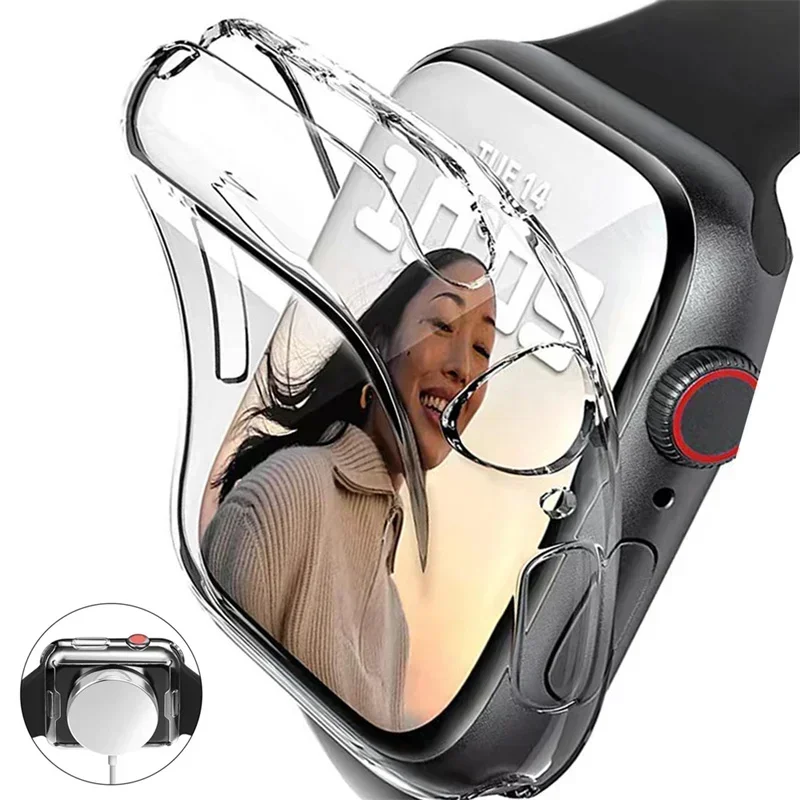 Soft TPU Screen Protector for Apple Watch 10 9 8 45mm 41mm 44mm 42mm 46mm 49mm Full Case Cover for IWatch Ultra 2030