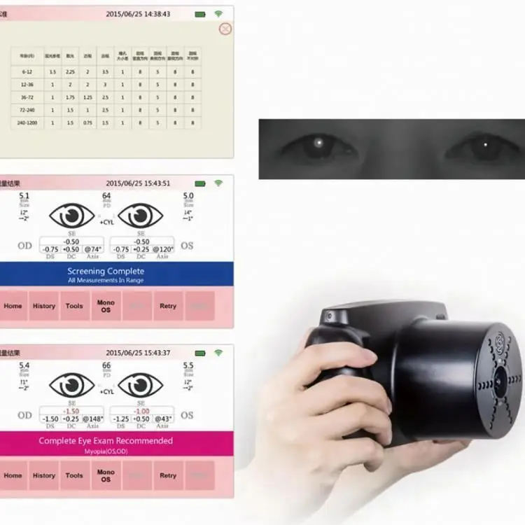 Modelo popular MSLYZ07 Sw-800 Equipamento de optometria Refrator automático Pequeno visor portátil com impressora