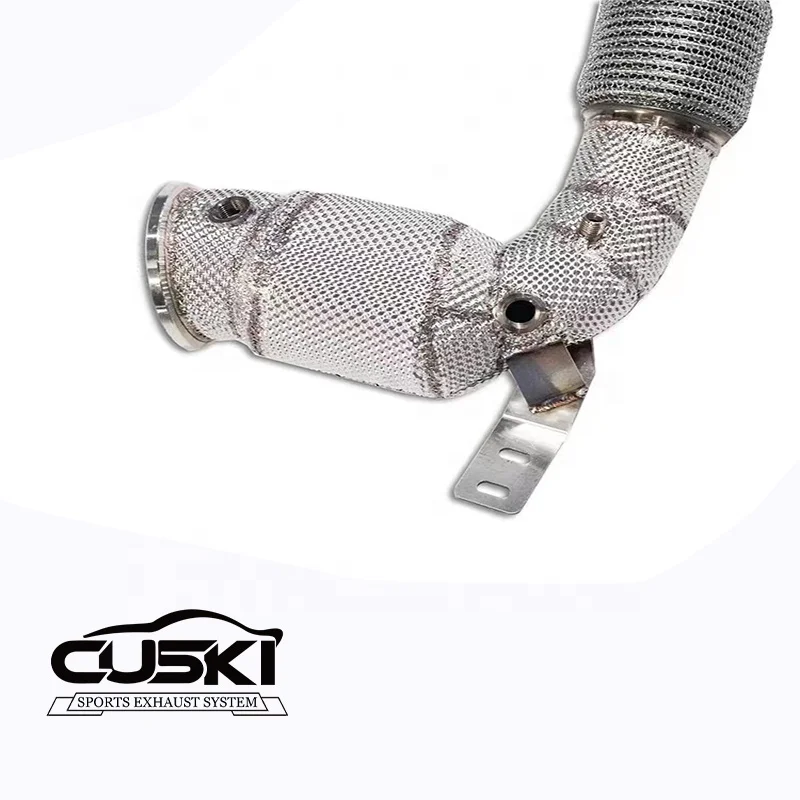 Catted Exhaust Downpipe For MINI COOPER/COUNTRYMAN/JCW F60 2.0T 2017-2021 High quality High flow downpipe with catalyst