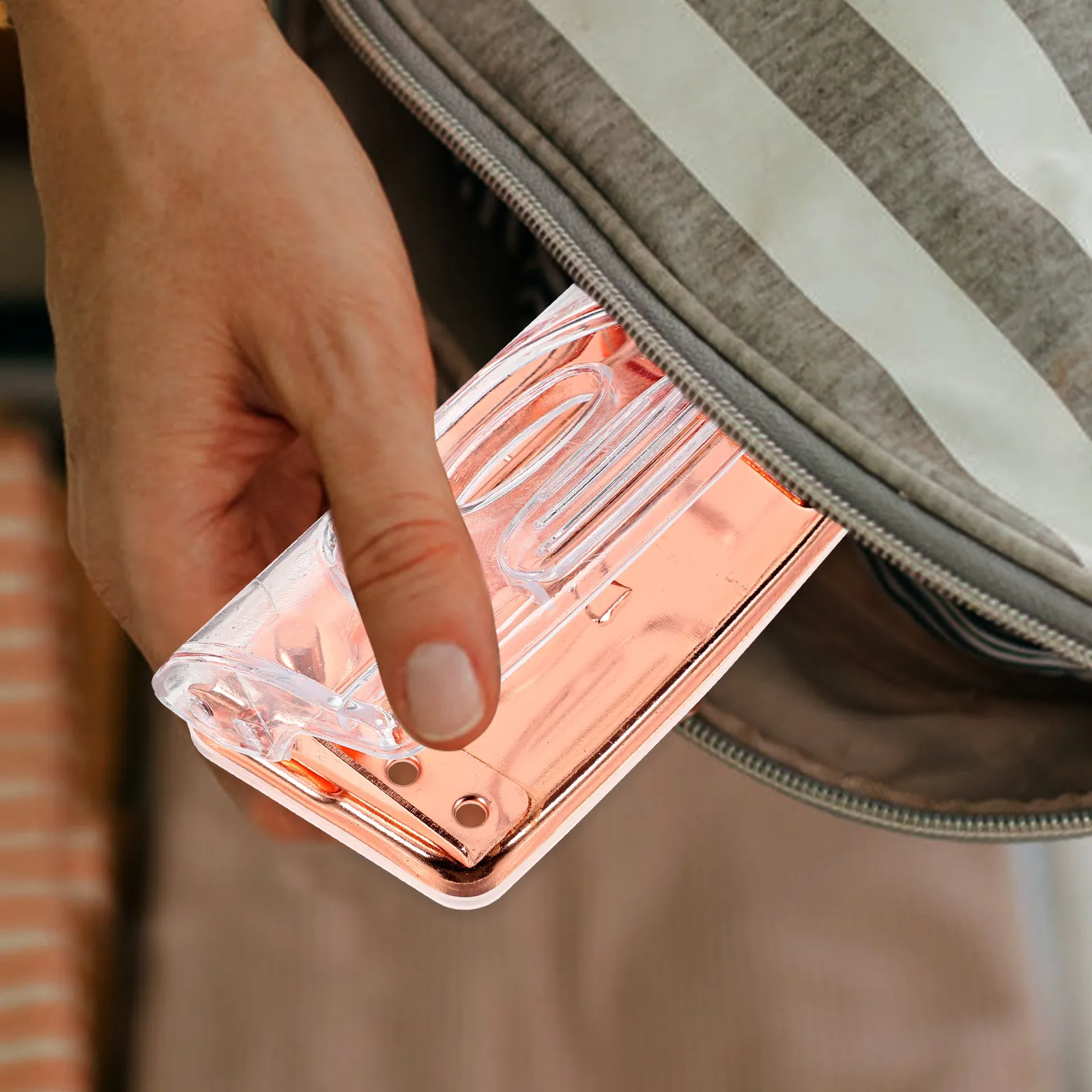 

Дырокол для офисного планировщика цвета розового золота, компактный, экономящий место, для пробивания отверстий в картонах, бумаге, картоне, для домашнего и офисного использования, для DIY-проектов