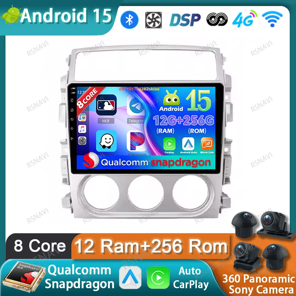 

Car Radio Android 15 For Suzuki LIANA 2006-2010 2011 2012 2013 IPS BT 8 Core 9/10 Inch Qualcomm Head Unit Systems Navigation