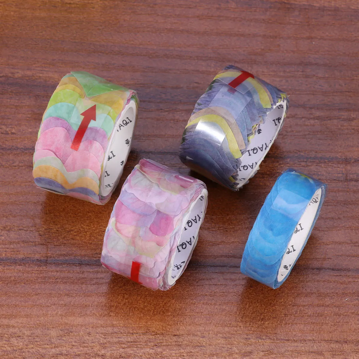 

4 Roll Pocket Decorative Stickers Decoration Masking Tape Japan Retro Flowers Washi Tapes Adhesive Floral Diy Designed