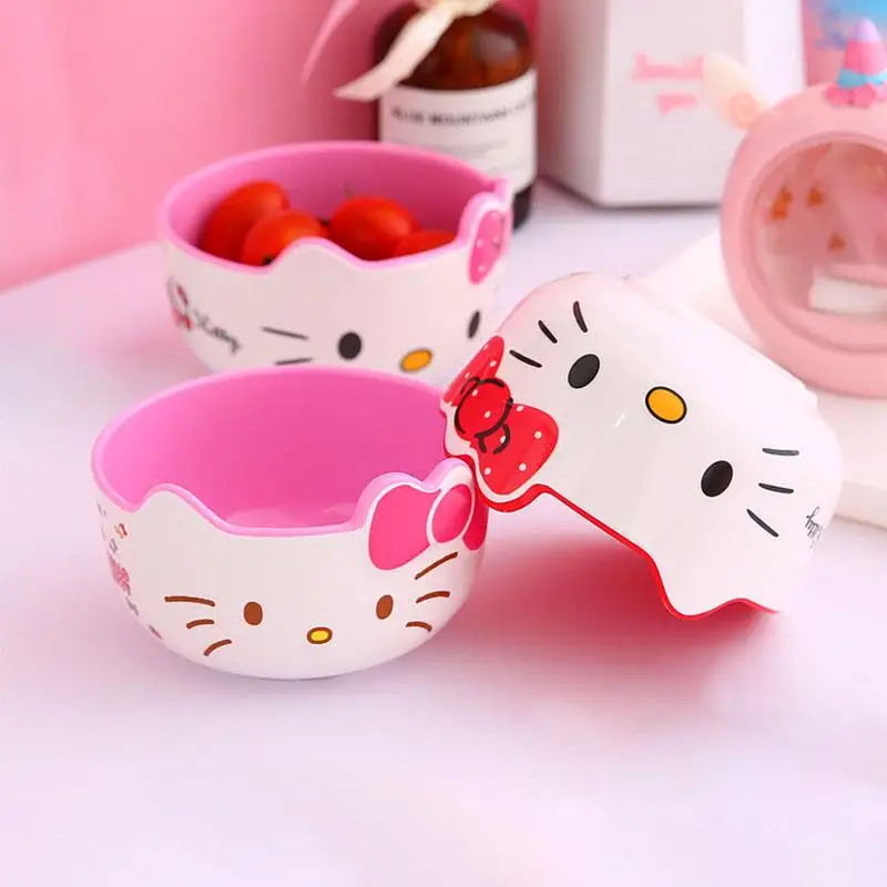 5 Inch 525Ml Sanrio Hello Kitty Bowl Kawaii My Melody Household Cartoon Cute Large Capacity Children Tableware Kitchen Supplies