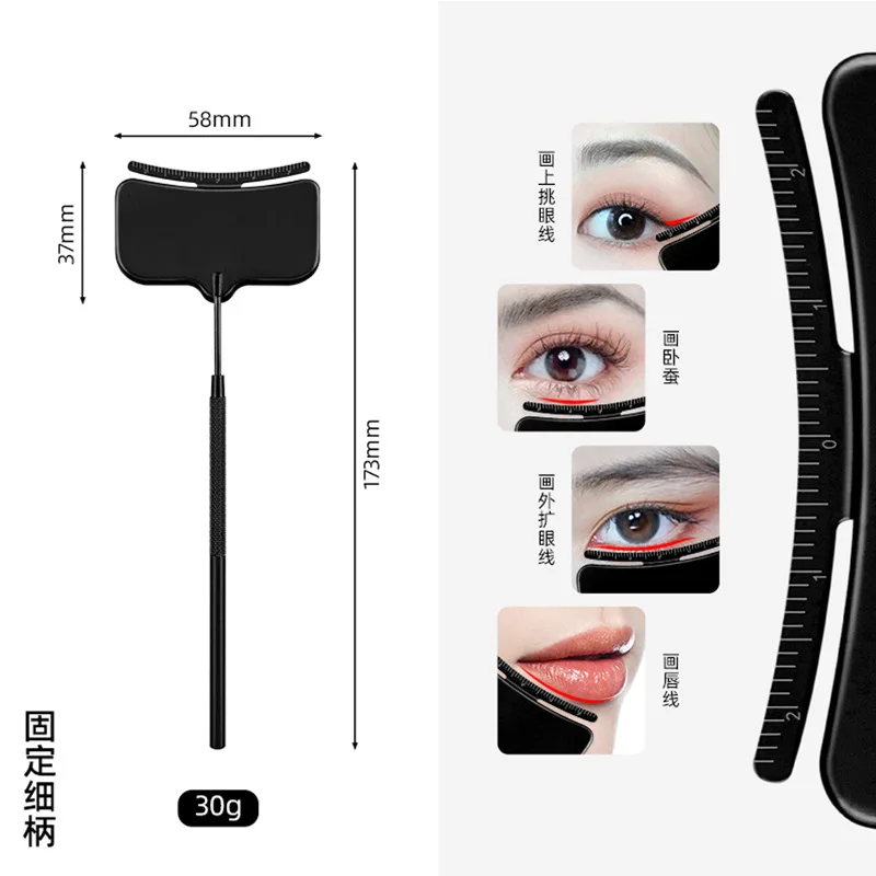 Miroir de mascara en acier inoxydable, lentille de beauté avec échelle, carré, miroir d'inspection, assistant de cils, outil de beauté, 100 pièces