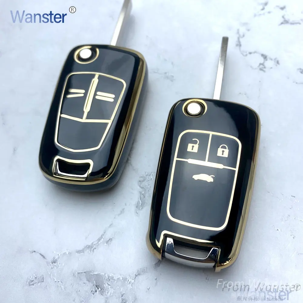 2/3 Bottons TPU Car Flip Key Fob Case Cover Shell Keychain for Vauxhall Opel Astra H Corsa D Vectra C Zafira Astra Vectra Signum