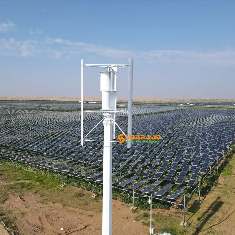 Vertical Wind Turbine Street Light Power Station Monitoring SH1KW 2KW 3KW 5KW 10KW Low Noise Low RPM