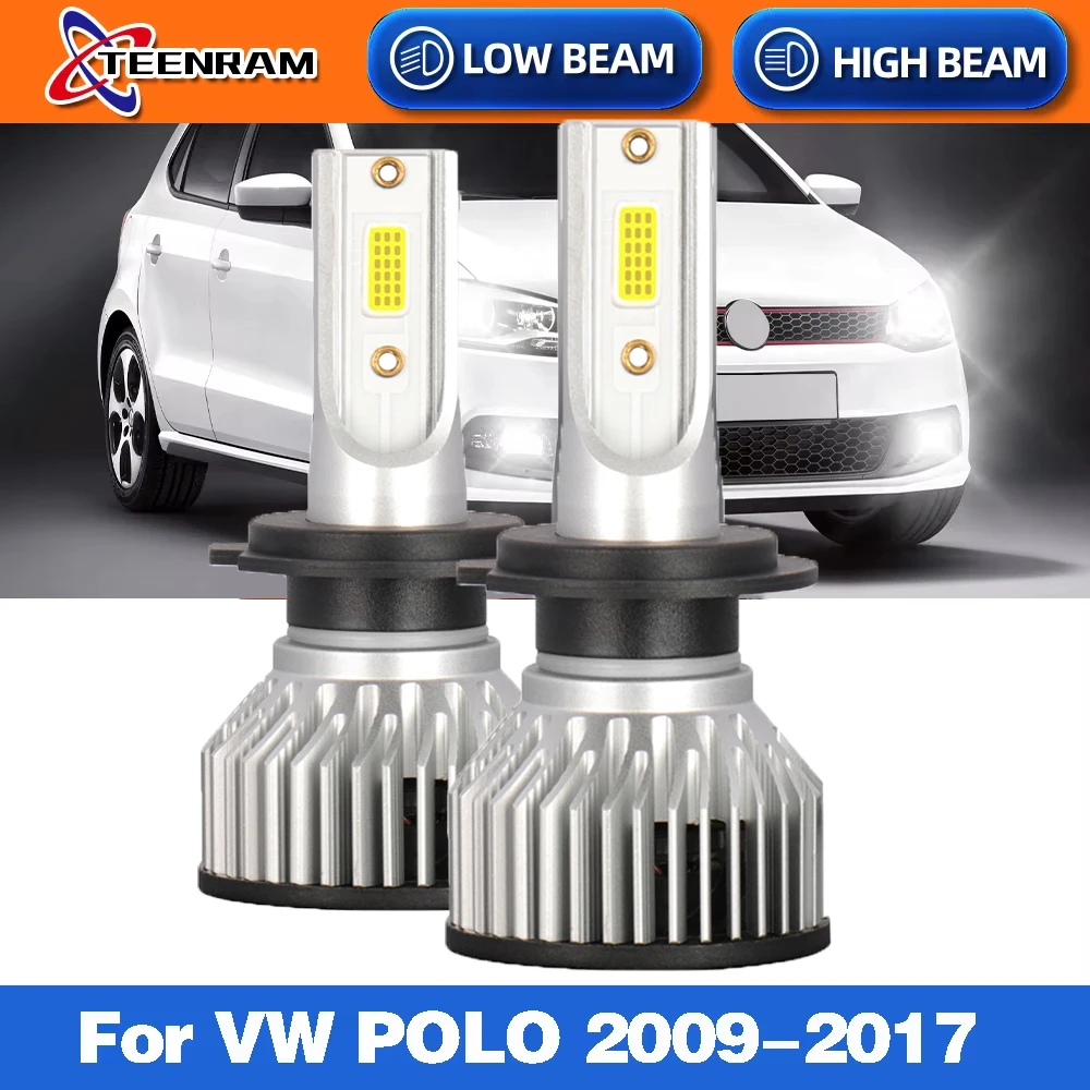 Żarówki samochodowe Canbus H7 LED 12V Turbo Auto Lamp 90W 12000LM Do VW POLO 2009-2011 2012 2013 2014 2015 2016 2017