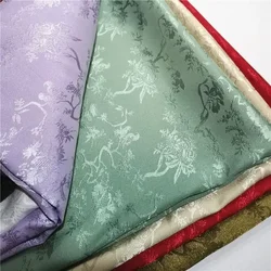 Pine Branches Jacquard Fabric Brocade By The Meter for Dress Hanfu Pajamas Clothes Diy Sewing Soft Gray Dragon Satin Cloth White