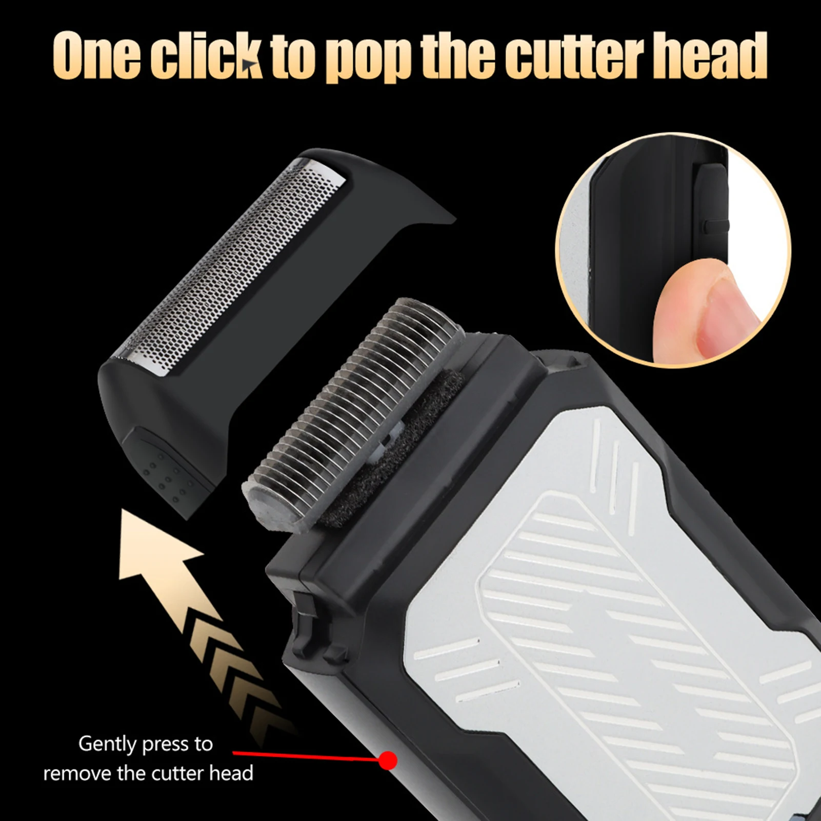 Портативная карманная бритва для мужчин, перезаряжаемый электрический триммер для бороды, салон, профессиональная бритва для ухода за бородой, машина для резки бороды