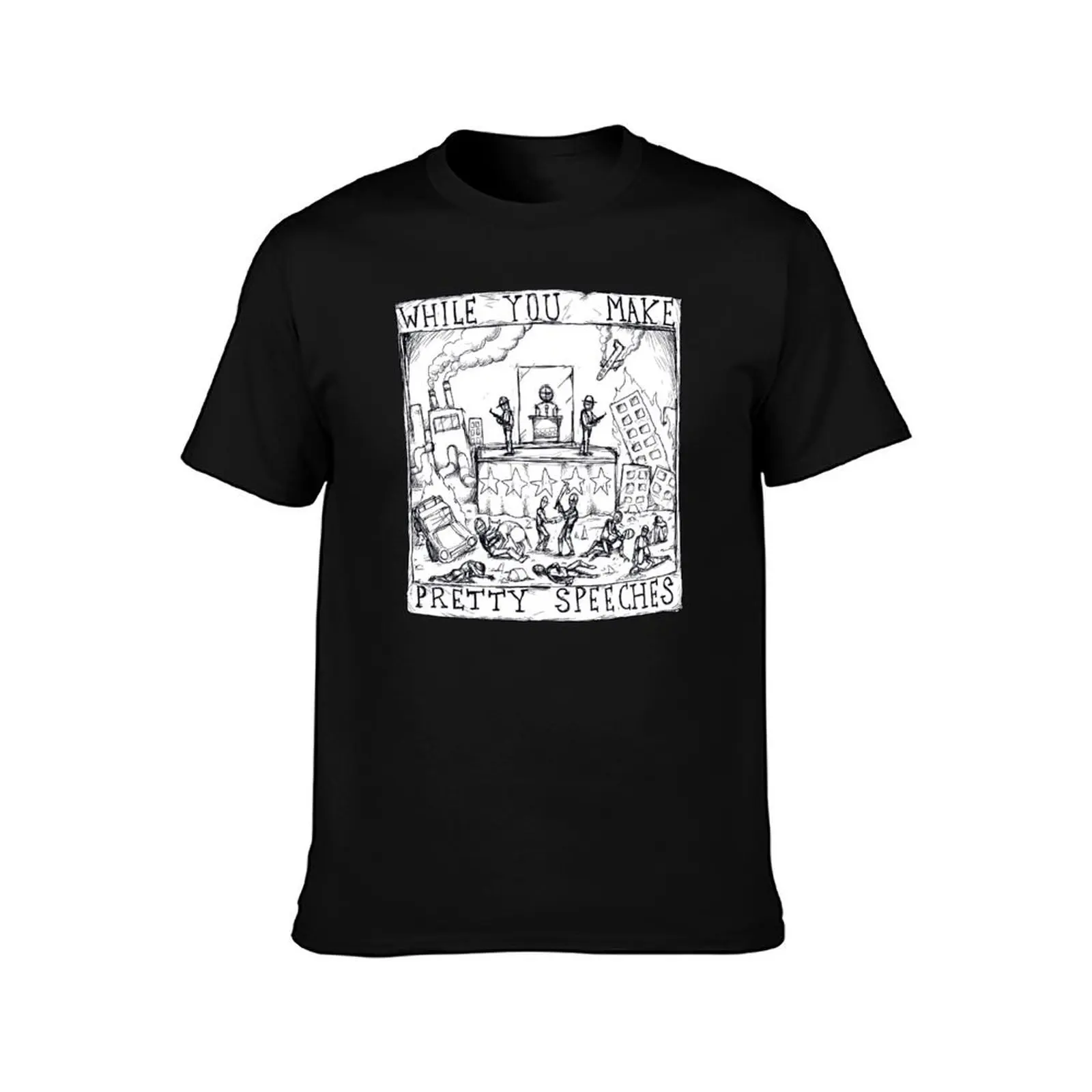 Like Spinning Plates - Illustrated Lyrics T-Shirt High Quality Durable T-Shirt