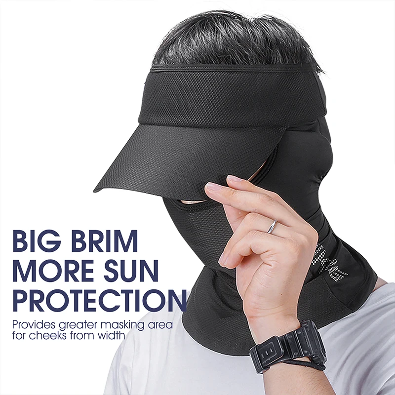 WEST BIKING Summer Cycling Cap Anti-UV Full Face Cover Breathable Sport MTB Bike Motorcycle Balaclava Sun Hat Cooling Sport Gear