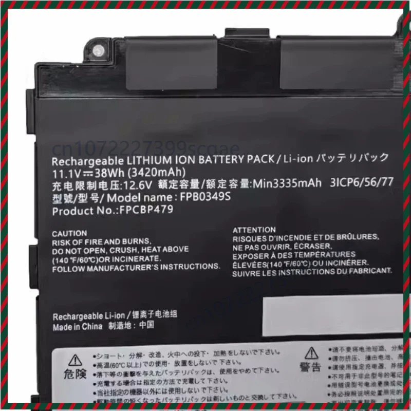 FPB0349S FPB0326S FPCBP479 CP690859-01 CP700540-01 Laptop Battery 11.1V 38Wh 3420mAh For Fujitsu Stylistic Q738 Q739 Q616 Q665