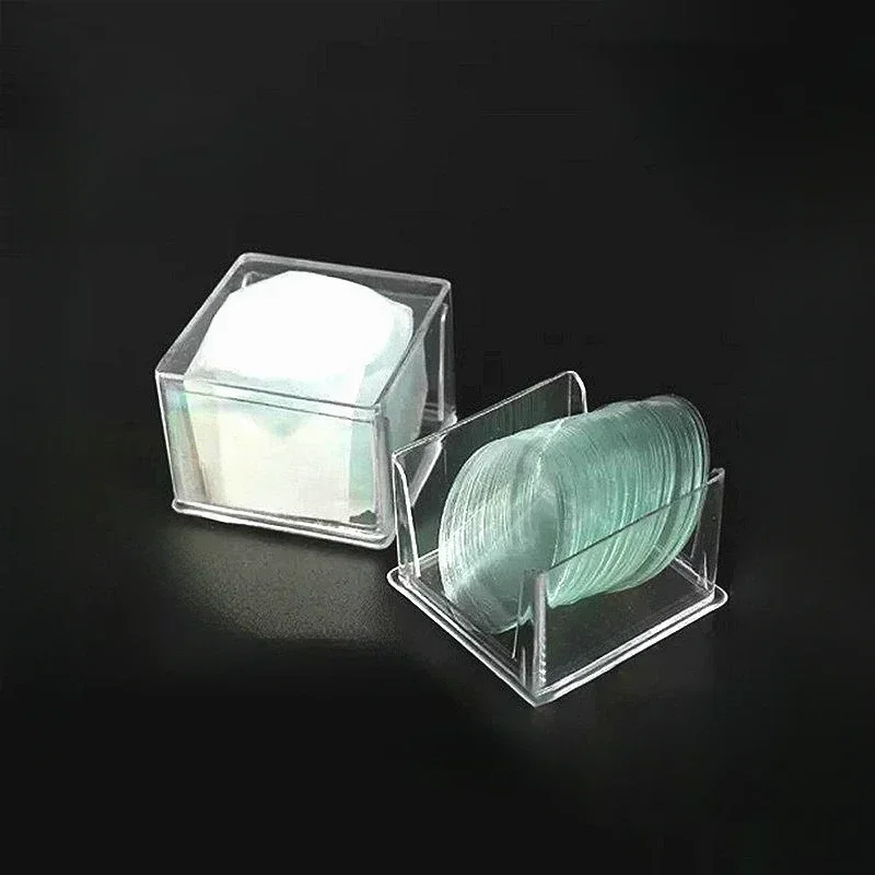 100pcs/Box Diameter 21mm 22mm 23mm 24mm 25mm 26mm 28mm 30mm Round Coverslip Disposable Circle Coverglass Microscope Accessories