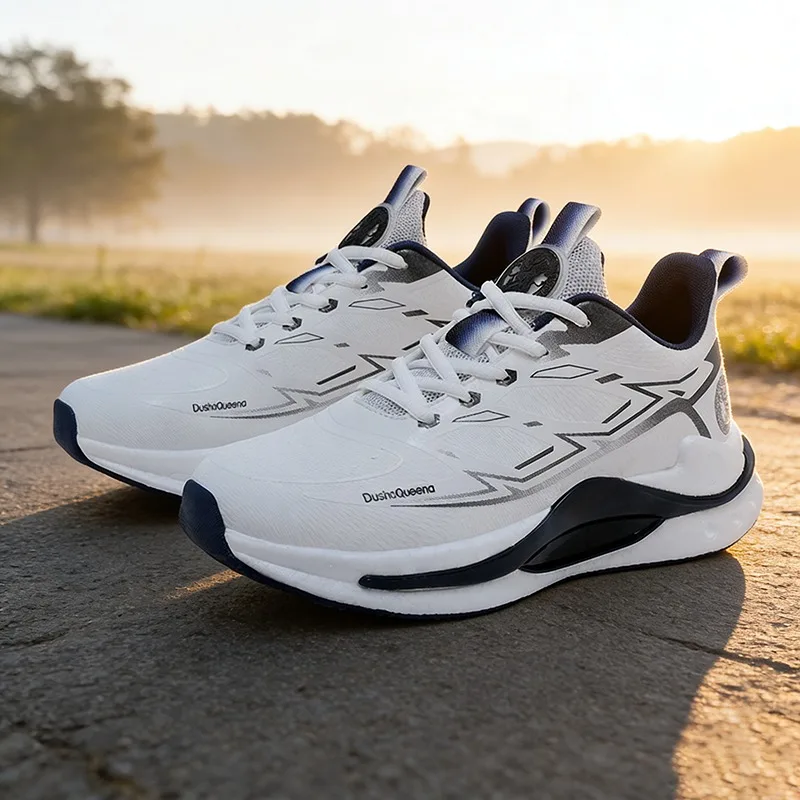 أحذية رجالية 2026 أحذية رياضية كاجوال جديدة للفصول الأربعة، شبكة مسامية، نعل ناعم خفيف الوزن، مناسب للسفر والمشي لمسافات طويلة في الهواء الطلق