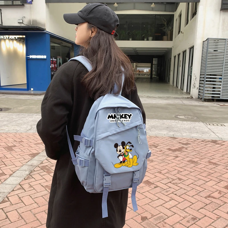 Disney Minnie Mickey Friend Donald Duck Backpack for Boy Girl Back To School Bag Large Capacity Backpack Bookbag for Kid Gifts