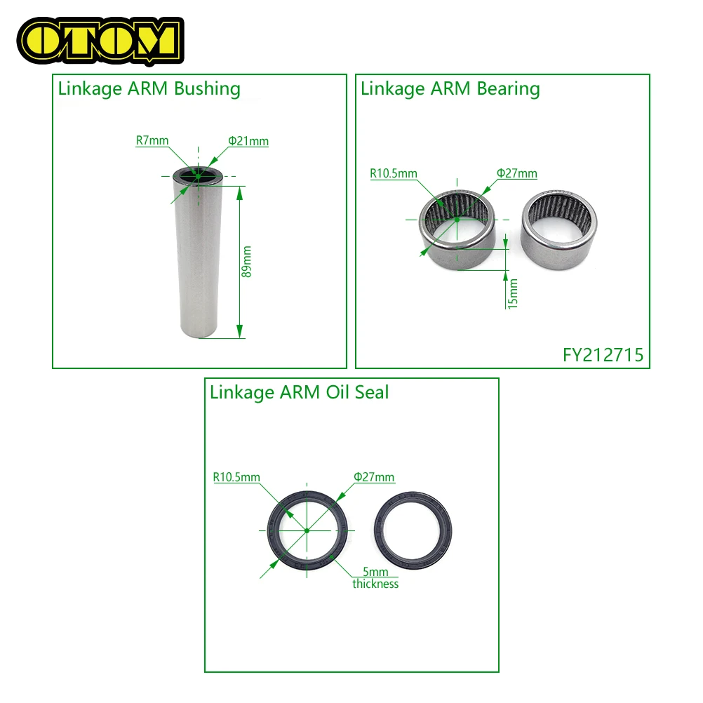 Motorcycle For YAMAHA Swing ARM Triangle Lever Linkage Arm Bearing Oil Seal Bushing Kit YZ250F YZ450FX WR450F 2022 Pit Dirt Bike