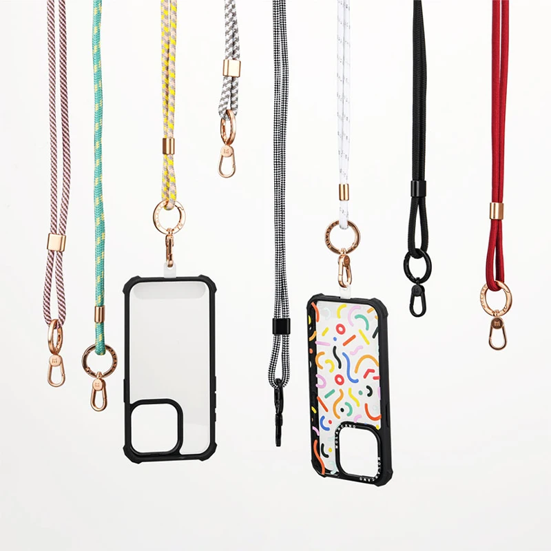 Universal Versatile Phone Lanyard, Crossbody Lanyard with Adjustable Nylon Neck Strap, Compatible for Every Mobile Phone