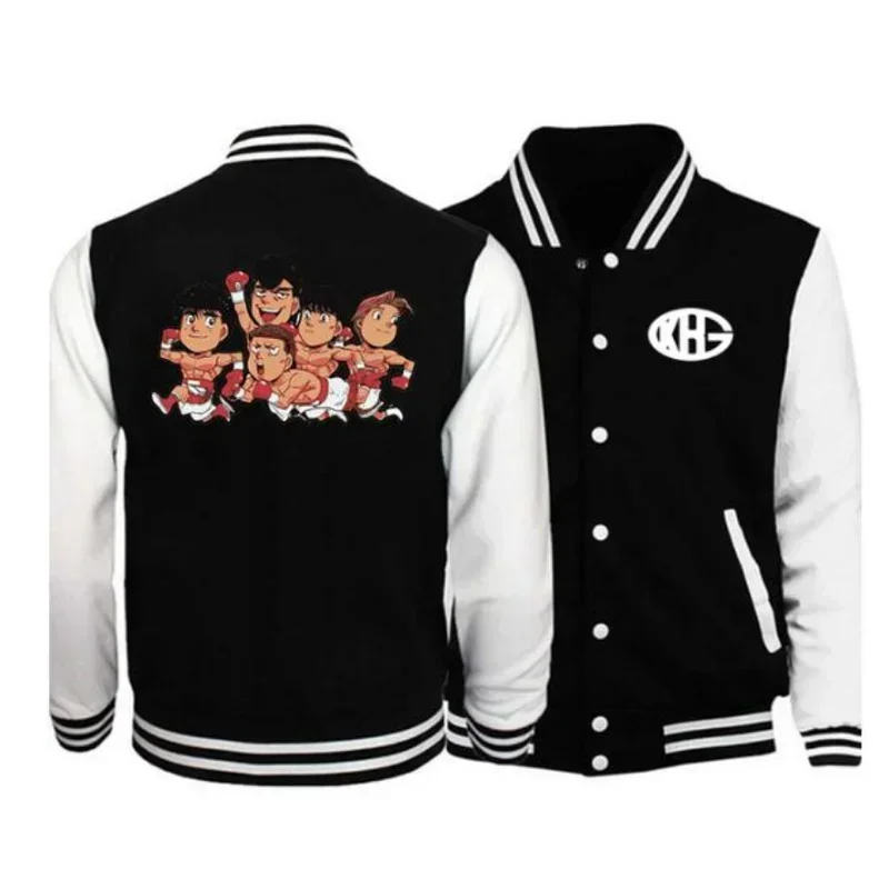 Anime Hajime no Ippo Kamogawa Boxing gym baseball jacket men bomber jacket outerwear makunchi Takamura casual baseball uniform