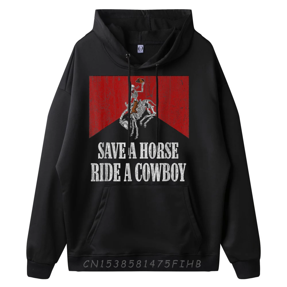 Funny Save A Horse Ride A Gift Hoodies Crewneck Women's Hoodies Long Sleeve Lovers Day Gift Coat
