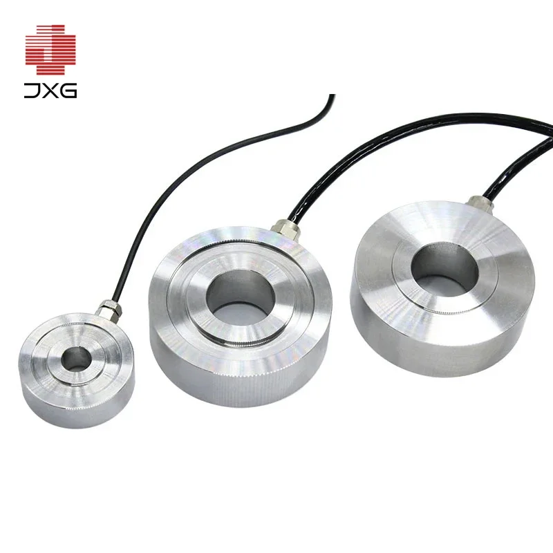 20KN Load Cell Compression Circle Force Sensor For Shock Test Weight Scale Automatic Manufactur Flat Transducer