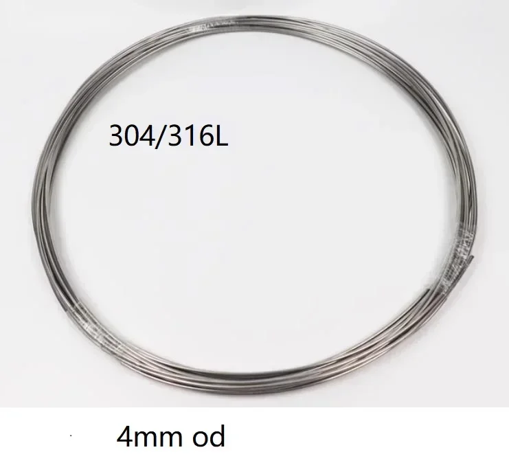 

4mm od 10 meters 304 stainless steel coiler SUS 304 coil pipe ss304 capillary tube 316L SUS163 ferrule tube