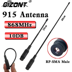 Nb-iot-antena suave, módulo UAV omnidireccional de alta ganancia, antena flexible RP SMA macho, látigo suave, 915/900/840-868/902 mhz