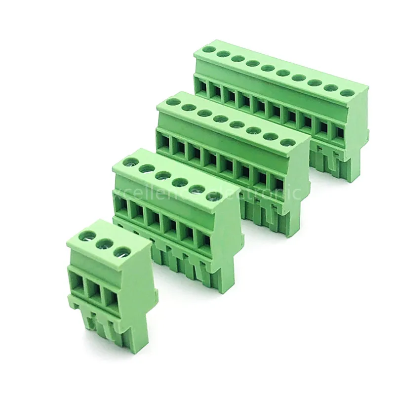 

10PCS 2EDG 5.08mm Solderless Plug-in Terminal Blocks Side Outlet Vertical Plug 2/3/4/5/6/7/8/9/10/12P Screw Terminal Connector