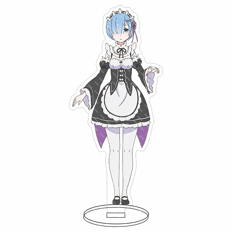 Bild 3: Anime Re:Zero - Starting Life in Another World Acryl-Standfigur Rem Ram Cosplay-Requisite Deko-Cartoon-Geschenk