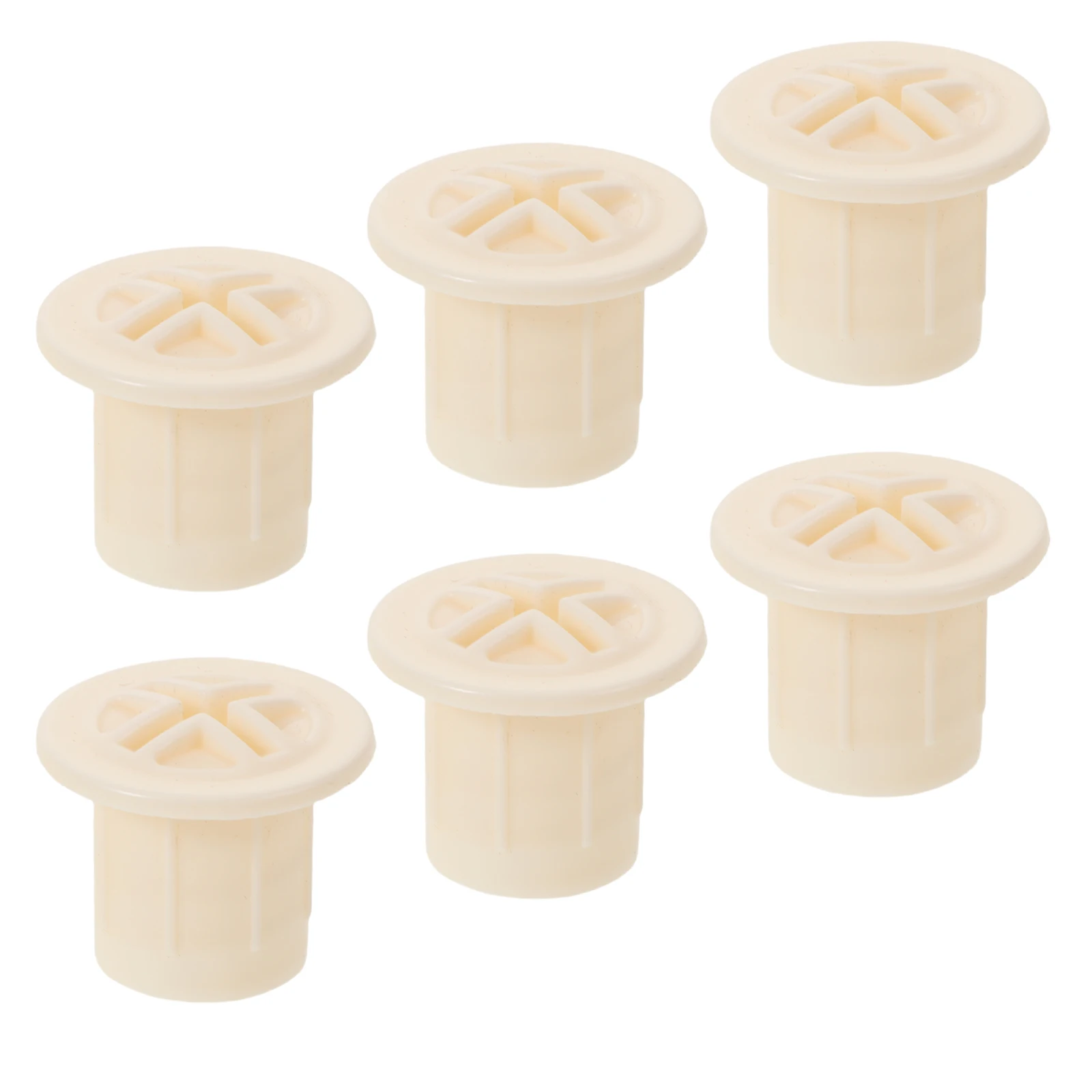 

6pcs Kids Screw Caps Plastic Safety Fixing Caps White 1.8Cm Inner Diameter Durable Slide Reinforcement Cap For Toddler Slide
