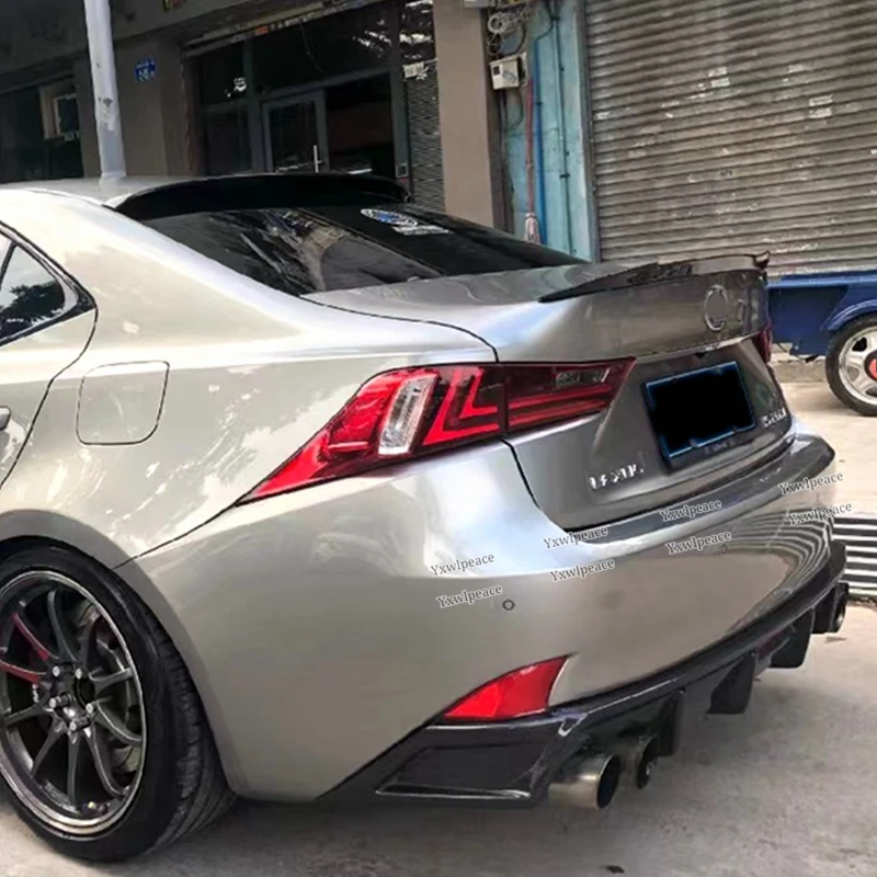 For Lexus IS Series Spoiler 2013 2014 2015 2016 2017 ABS Material IS200t IS250 IS300 IS350 Rear trunk lip spoiler Wing Car Style