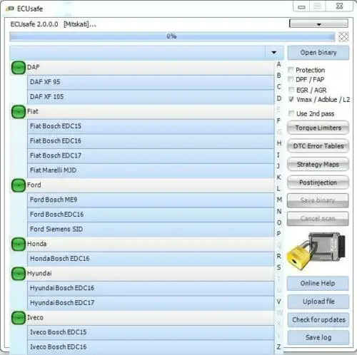 ECU Safe 2.0 الأكثر مبيعًا ECUSafe 2.0 ECU ECM 2.0 أداة تشخيص CD DVD برنامج للسيارات والشاحنات CD USB يعمل مع KESS