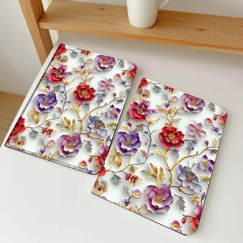 

Blue Floral Embroidery Pattern For Vivo IQOO Pad2 Pad3 Pad5 Air SE Pro 12.1 12.3 13 11.5 11 inch Tablet Case