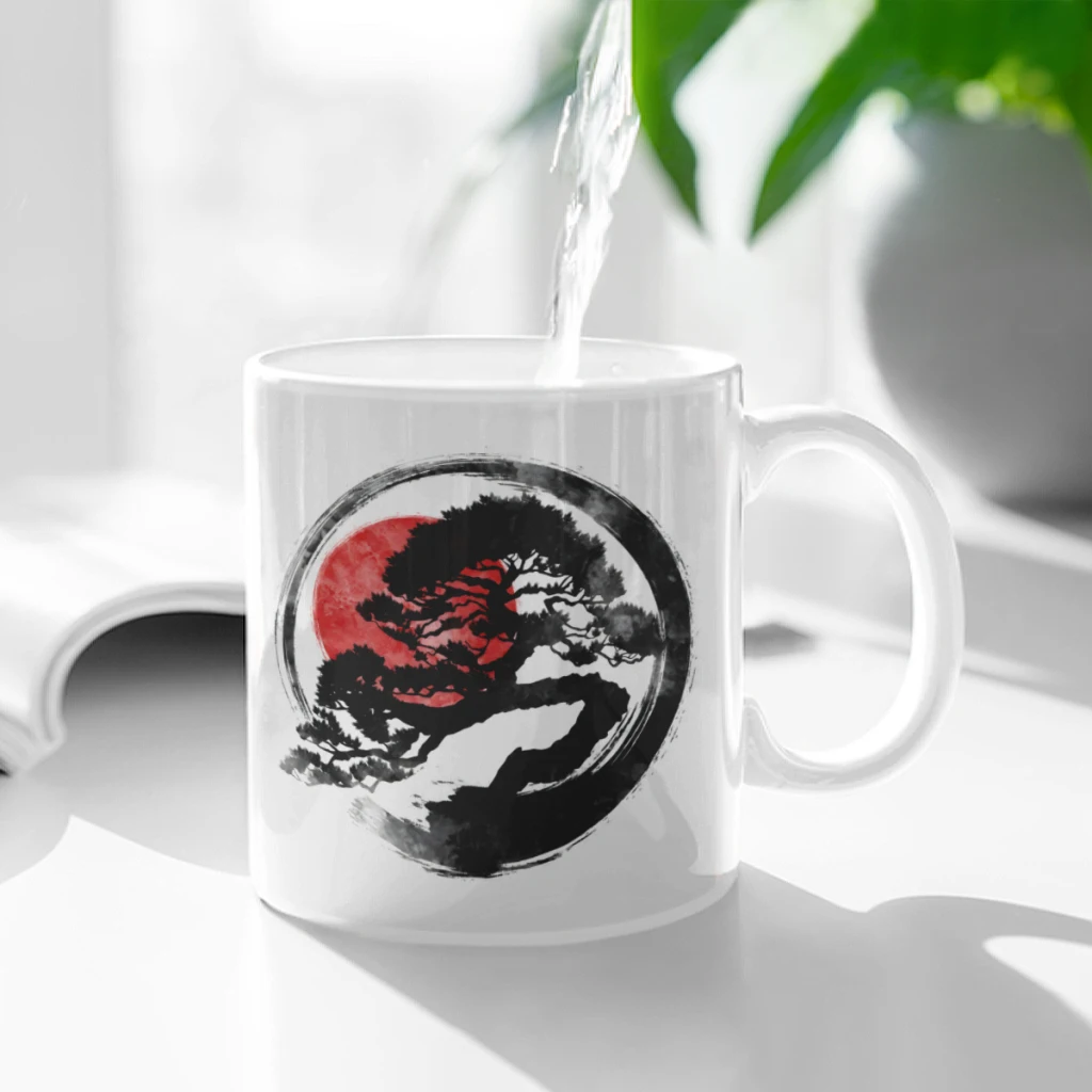 

Bonsai stroke Ceramic Cup Coffee Oatmeal Breakfast Cup Creative Personality Mug
