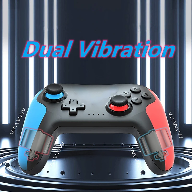 Không Dây Bluetooth Gamepad Cho Nintedo Công Tắc Tay Cầm 6 Trục Rung Động Kép Cần Điều Khiển Để NS Công Tắc Pro Bộ Điều Khiển