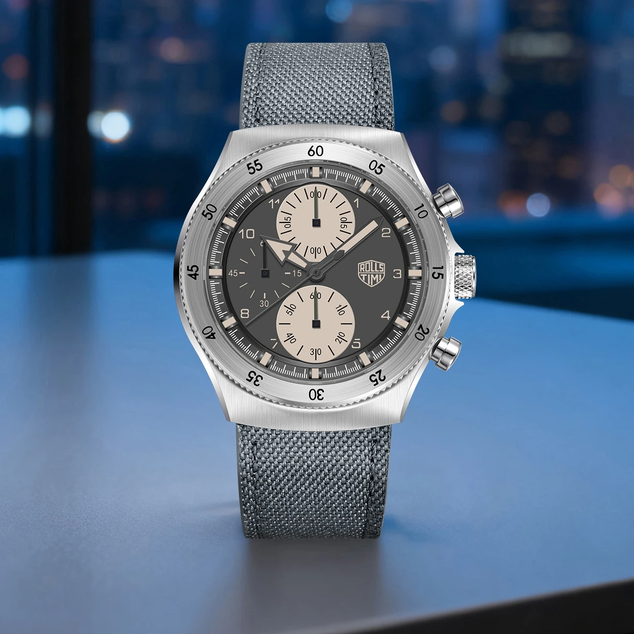 

Новые мужские часы Rollstimi: роскошный кварцевый хронограф, водонепроницаемые спортивные часы с японским механизмом, подарок для мужчин 2026