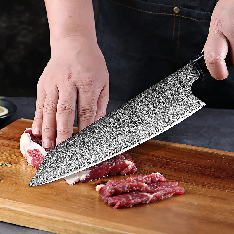 XITUO нож шеф-повара из дамасской стали Kiritsuke профессиональный 8 дюймов японский нож Kiritssuke Vg10 кухонный нож из дамасской стали