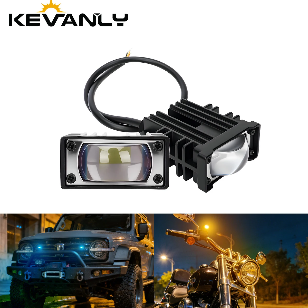 2PCS Luzes de Trabalho LED para Carro 12-24V, Faróis de Feixe Fino para Offroad, SUV, ATV, Trator, Barco e Caminhões