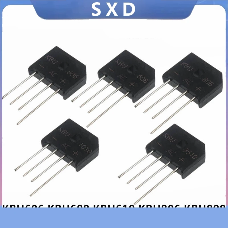 5PCS KBU808 KBU810 KBU1010 KBU1510 KBU2510 KBU3510 8A 10A 15A 25A 35A 800V 1000V 1KV DIP 4pin SILICON BRIDGE RECTIFIERS