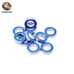 10Pcs 12x21x5 6801RS Bearing ABEC-7 Thin Section 6801-2RS Ball Bearings 61801 RS 6801 2RS With Blue Sealed L-2112DD