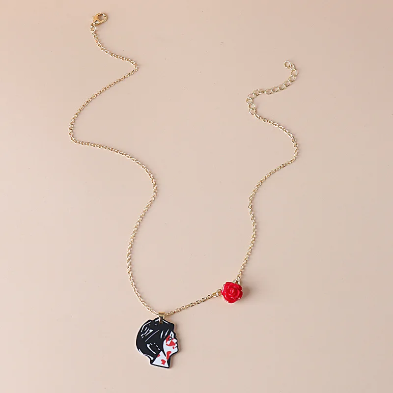 Rock Band My Chemical Romance คอสเพลย์สร้อยคอวงดนตรีจี้เครื่องประดับสาม Cheers Rose Unisex Choker อุปกรณ์เสริม Props