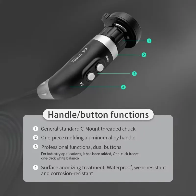 2026 Multi Platform USB Endoscope Camera Support Win/MAC/Android 1080P 60fps Sony Sensor for Various Inspection Needs for Animal