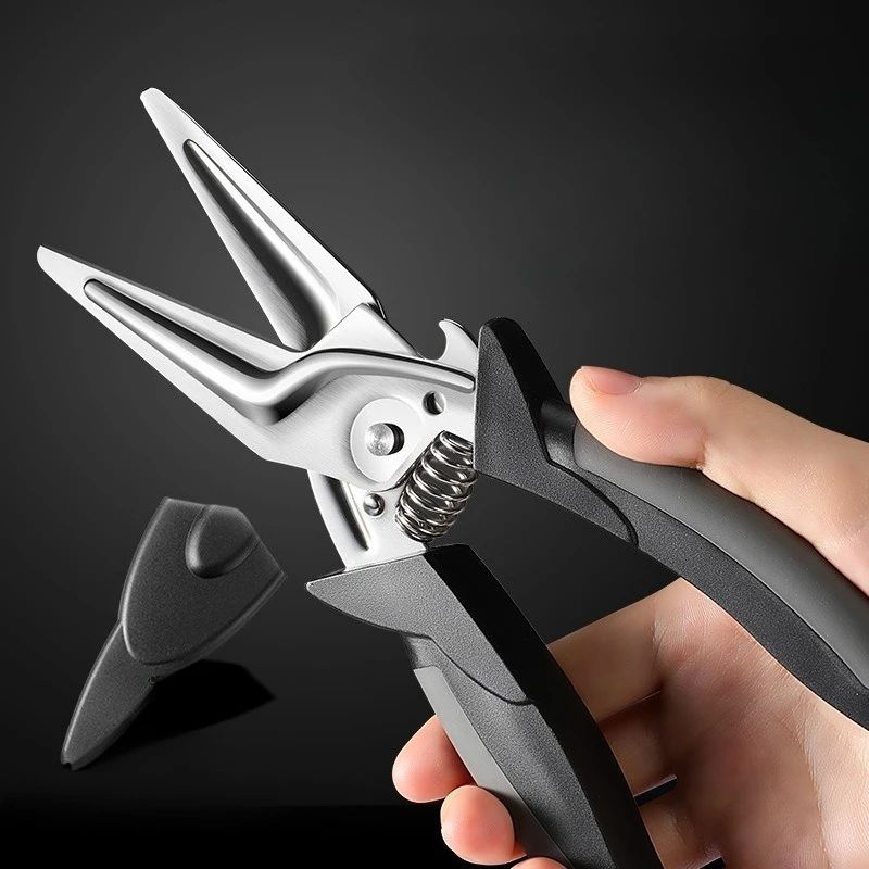 Multifunctional Heavy Duty Kitchen Scissors, Stainless Steel Food Shears for Chicken Bones, Household Magnetic Design