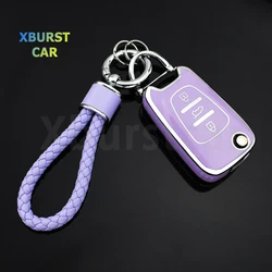 For Kia Sportage Rio 3 Soul Optima Ceed Pro K5 K2 Pride For Hyundai I20 I30 Ix20 Ix35 Elantra Accent Car Key Case Shell Cover