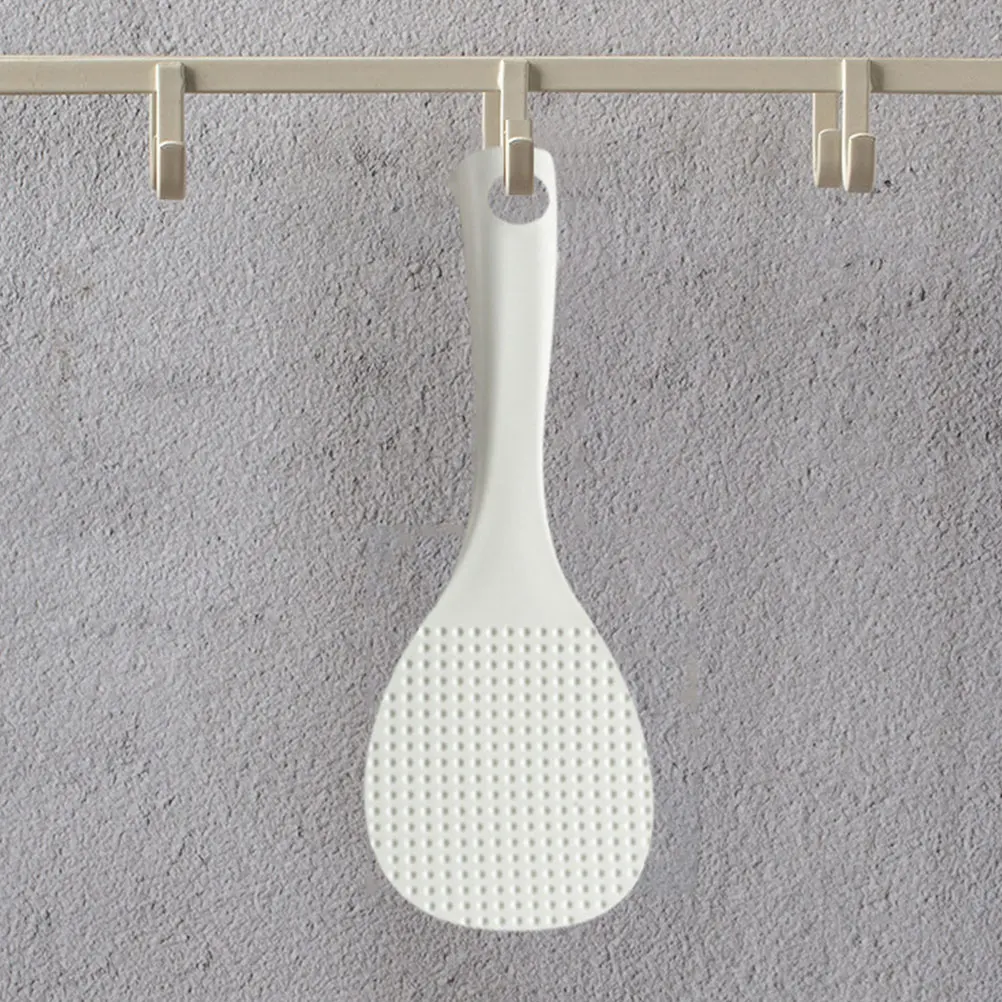 

Heat Resistant Rice Spoon Non-Stick Surface Ergonomic Handle Easy Clean Kitchen Rice Paddle Spoon for Home Restaurant Use