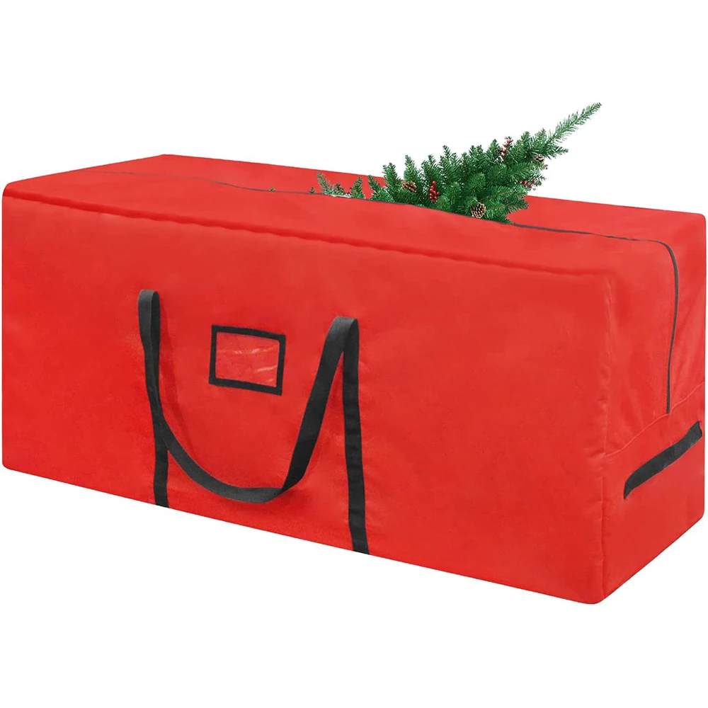 

Christmas Tree Storage BagsXmas Disassembled Trees Large Red Waterproof Oxford with Durable Reinforced Handles & Dual Zipper